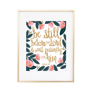Psalm 37:7 Print