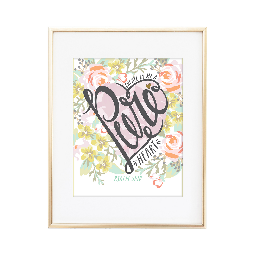 Psalm 51:10 Print