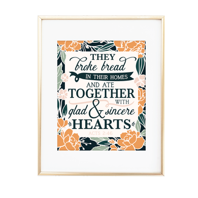 Acts 2:46 Print
