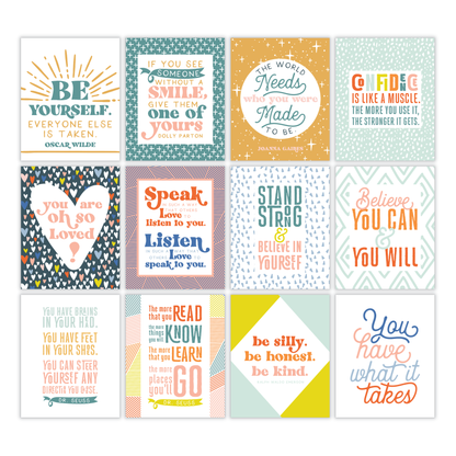 Kids Encouraging Wall Cards