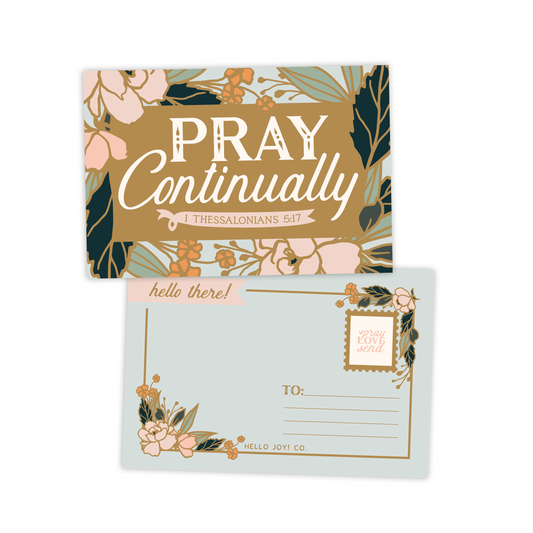 Pray Continually Postcards
