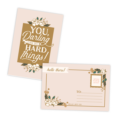 You, Darling, Can Do Hard Things Postcards