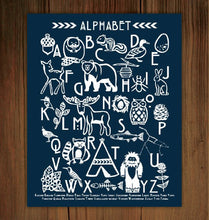Load image into Gallery viewer, Woodland Alphabet Print